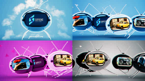 Crazy Old Tv Reveal - VideoHive 57629154