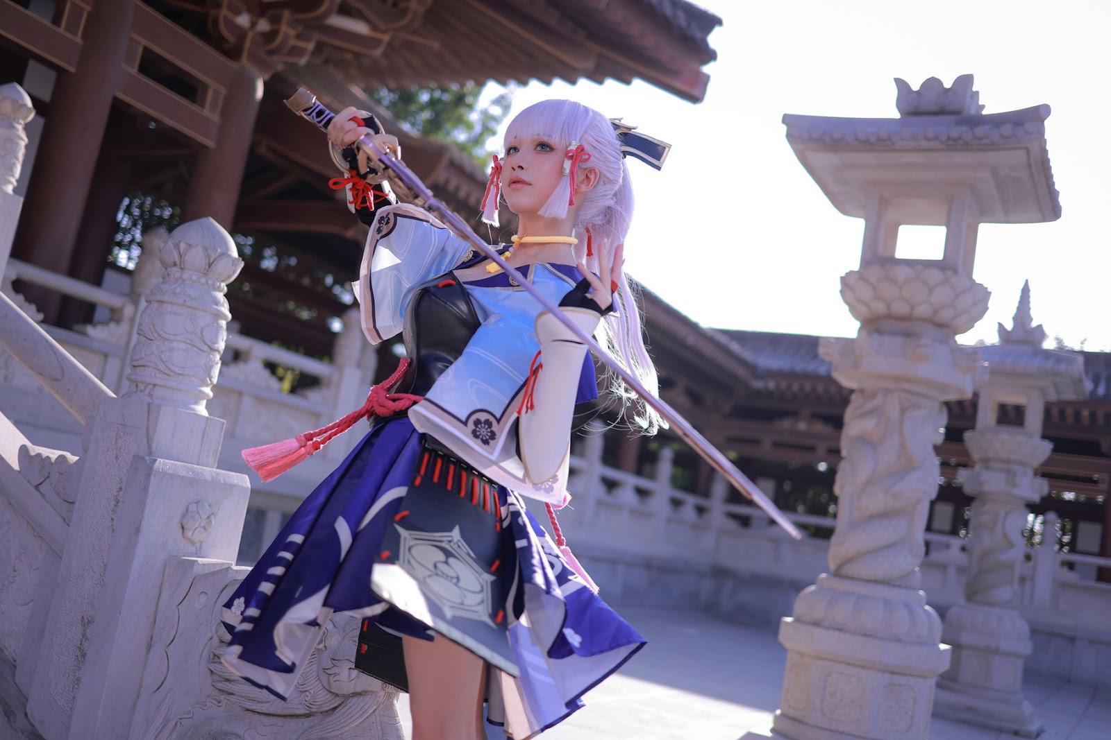 Cosplay 水淼Aqua 神里綾華 Kamisato Ayaka(4)