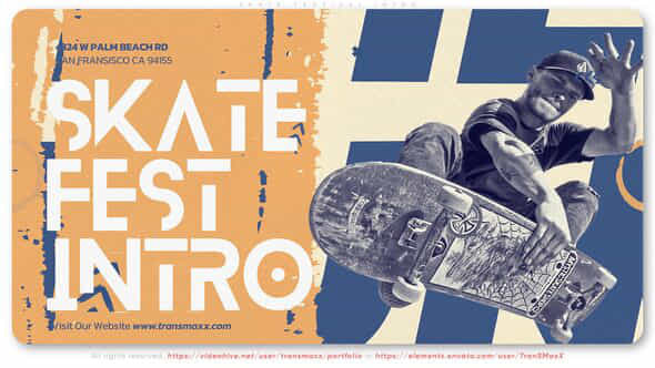 Skate Festival Intro - VideoHive 39363364