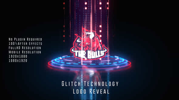 Glitch Technology Logo Reveal - VideoHive 50129887