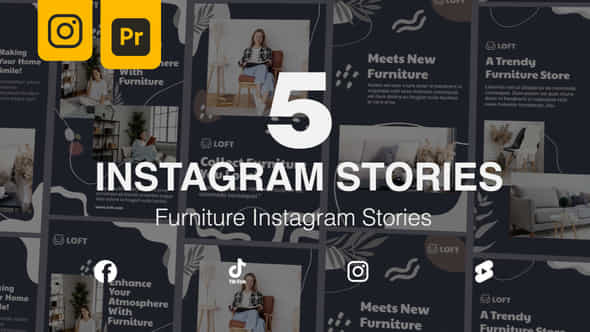 Furniture Real Estate Instagram Stories Mogrt - VideoHive 47207495