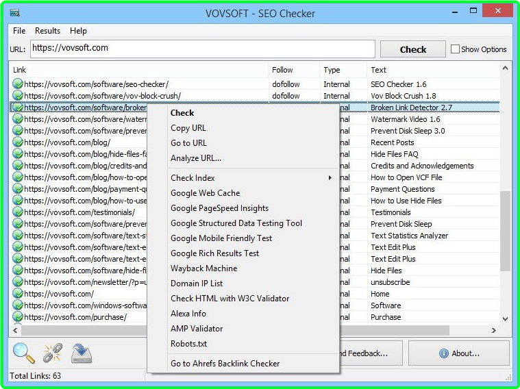 VovSoft SEO Checker 7.8.0 Multilingual 2eJNxs25_o