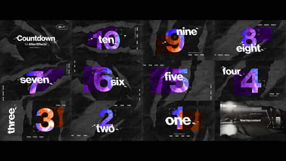Top 10 Countdown Video Template - VideoHive 50433818