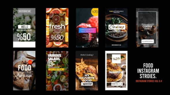 Food Instagram Stories - VideoHive 33152977