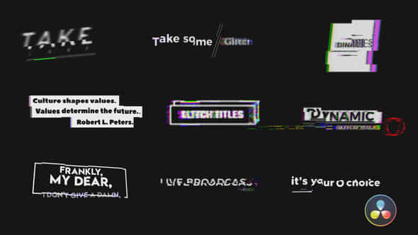Modern Glitch Titles - VideoHive 36305857