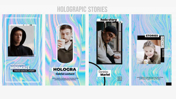 Holographic Stories - VideoHive 43726547