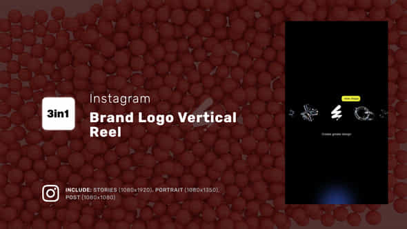 Brand Logo Vertical Reel - VideoHive 54608942