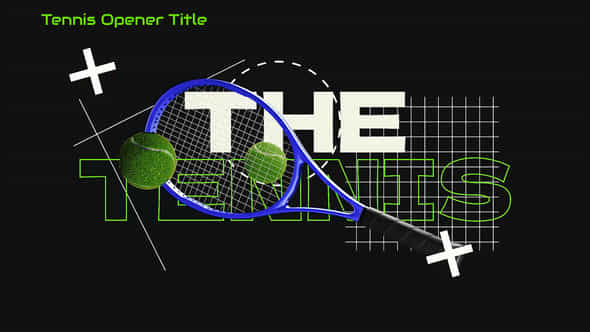 Tennis Ball Opener With Text - VideoHive 59281498