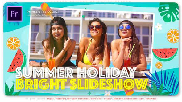 Summer Holiday Bright Slideshow - VideoHive 49617585