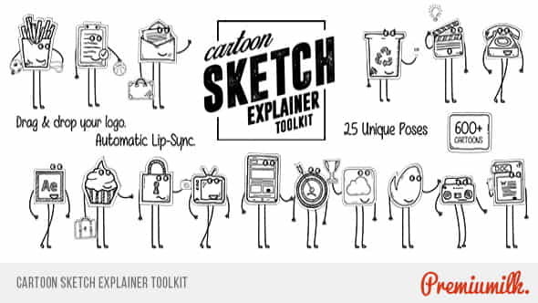 Cartoon Sketch Explainer Toolkit - VideoHive 16151304
