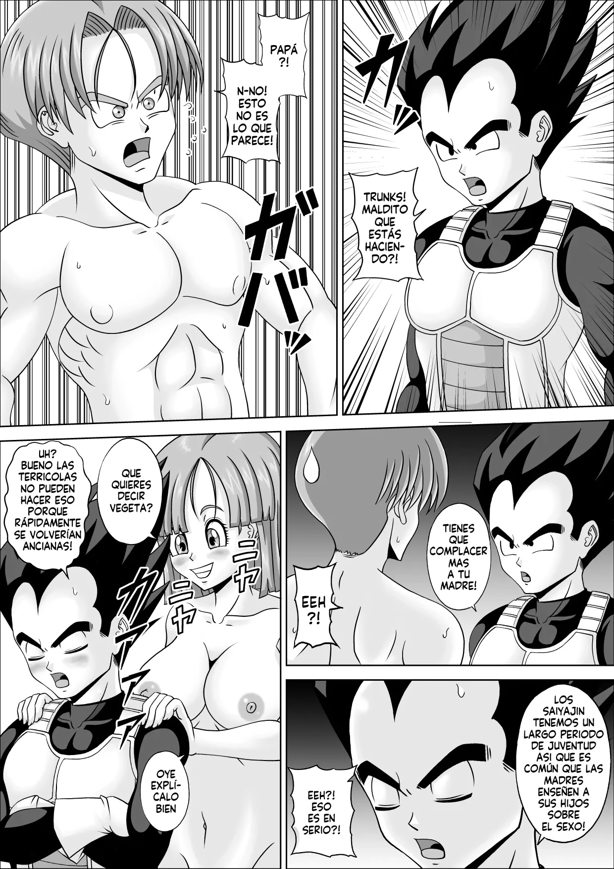 [Pyramid House (Muscleman)] Fudeoroshi wa Kako no Mama (Dragon Ball Z) [Spanish] [Harenchi no Fansub]