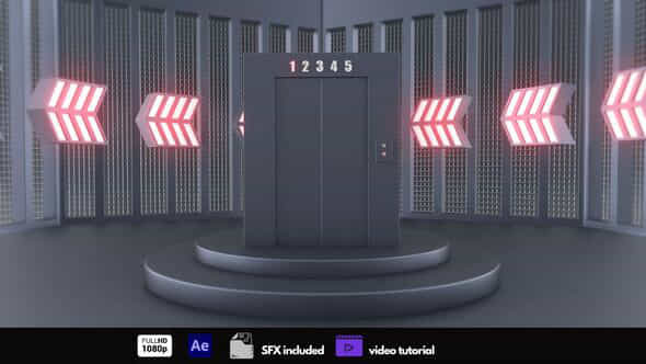 Elevator Logo Reveal - VideoHive 43407337