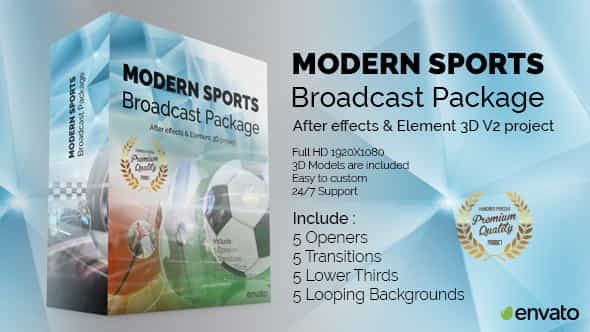 Modern Sports Broadcast Package - VideoHive 12645696