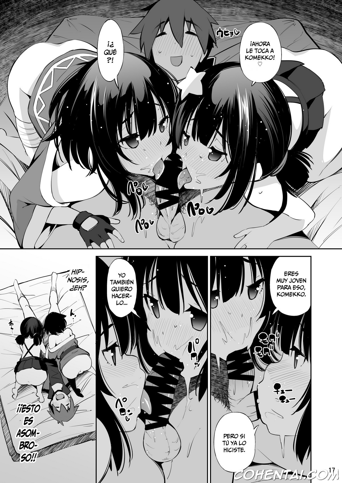 Kono Iyarashii Shimai ni Saimin o! (Kono Subarashii Sekai ni Syukufuku o!) xxx comics manga porno doujin hentai español sexo Kazuma Satou Komekko Kono Subarashii Sekai ni Syukufuku o! Megumin