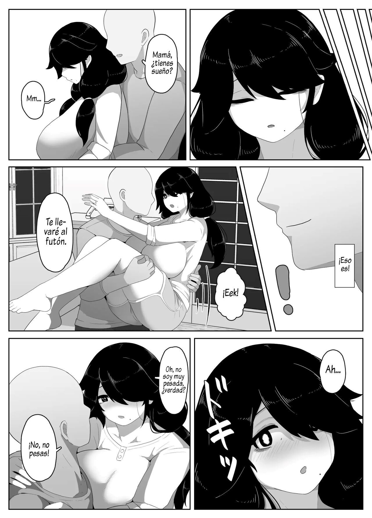 [hahayamoya (moya)] Oyasumi, Okaa-san I  Good Night, Mom I [Spanish]  [Al Chile no Sé Scan]