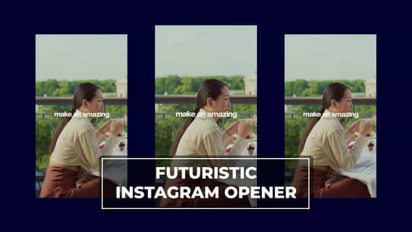 Futuristic Instagram Opener - VideoHive 54275416