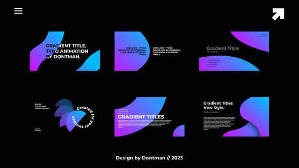 Gradient Titles 1 - VideoHive 43369128