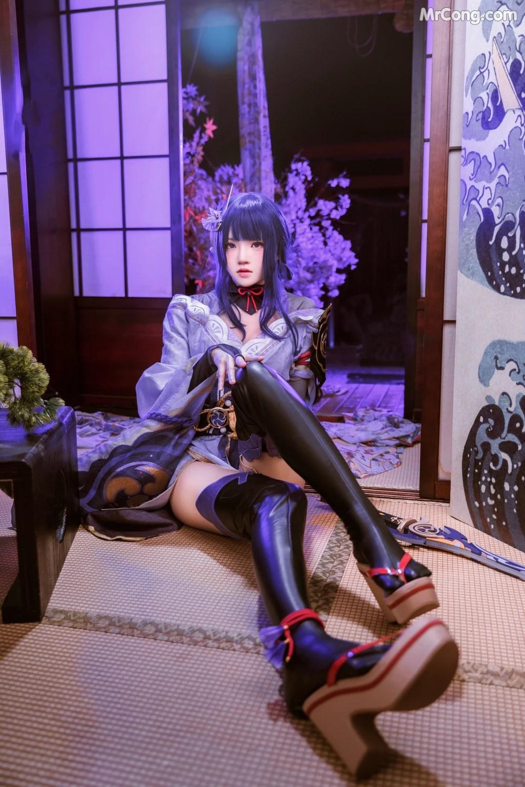 Coser@桜桃喵 Vol.139: 雷电将军+花絮 (51 photos )(12)