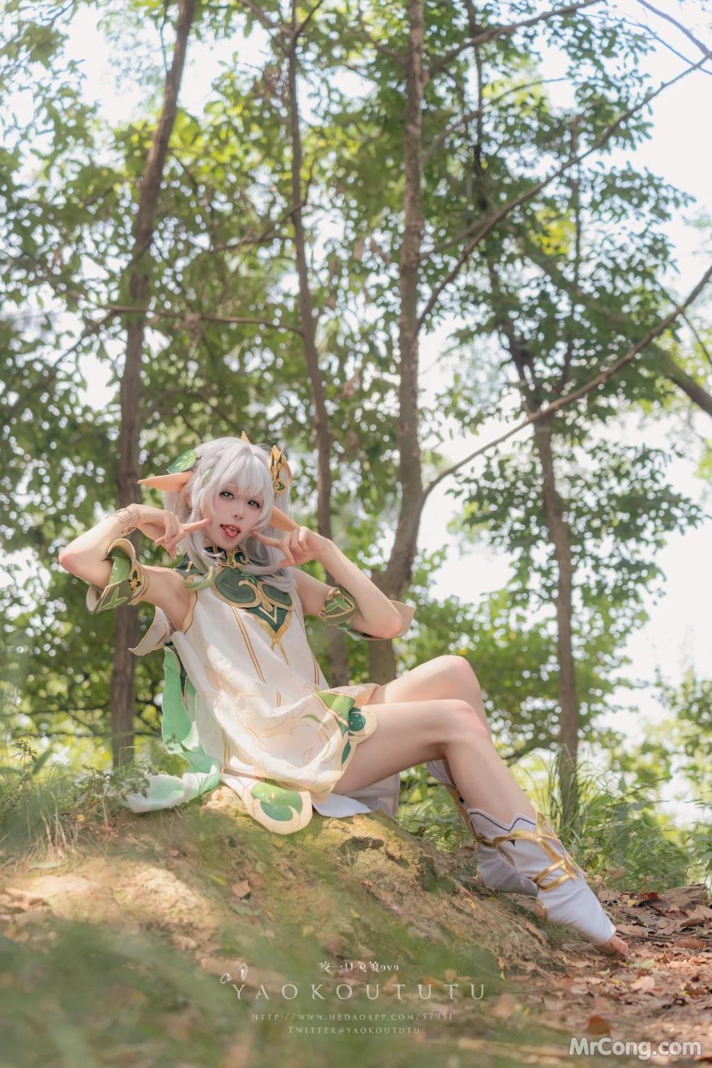 Coser@黏黏团子兔: 万年萝莉纳西妲&0.2s (65 photos )(9)