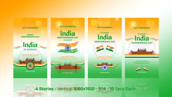 India Independence Day Celebration Stories - VideoHive 53655869