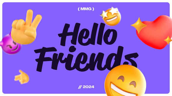 3D Emoji Intro - VideoHive 52916469