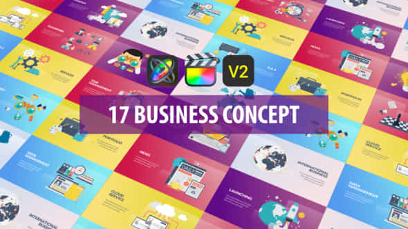 Business Concept Animation Apple Motion Fcpx - VideoHive 28512514