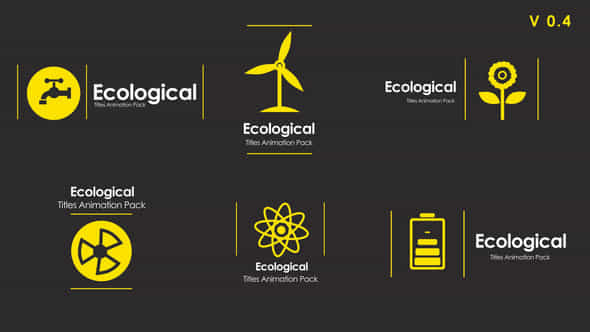 Ecological Titles V 04 - VideoHive 51925353