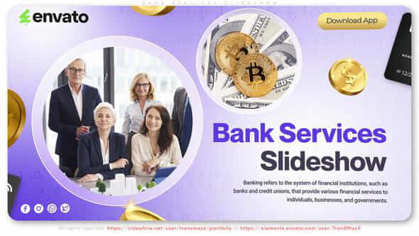 Banking Business Slideshow - VideoHive 57395355