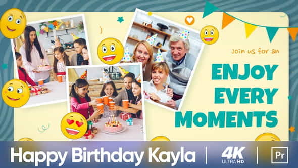 Happy Birthday Kayla (MOGRT) - VideoHive 36367798