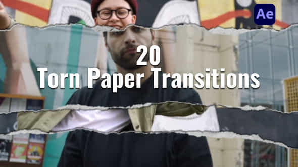 Torn Paper Transitions - VideoHive 59174333