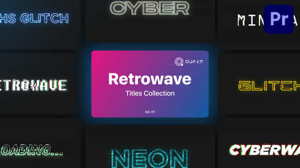 Retrowave Motion Titles - VideoHive 46261774