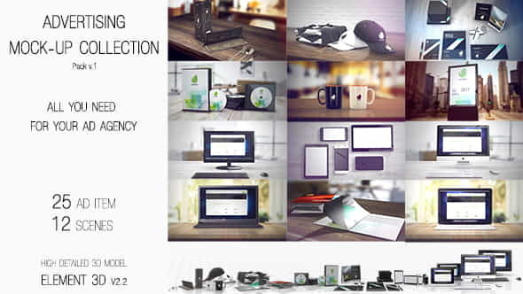 Advertising Mock Up Collection | Commercials - VideoHive 19456234