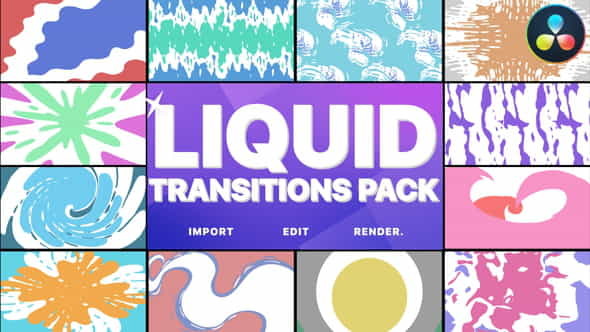 Liquid Transitions Pack | DaVinci - VideoHive 30956263