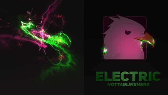 Electric glitch logo - VideoHive 21270266