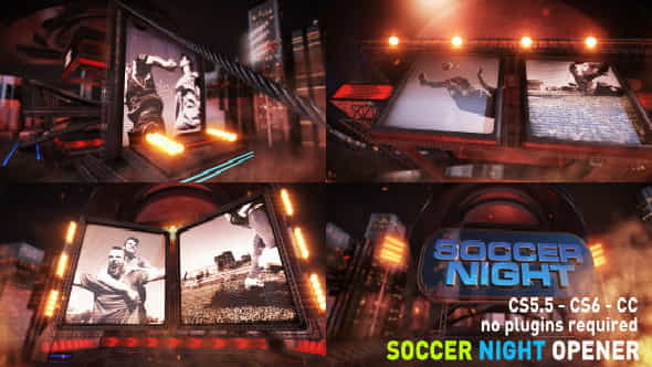 Soccer Night Opener - VideoHive 8686953