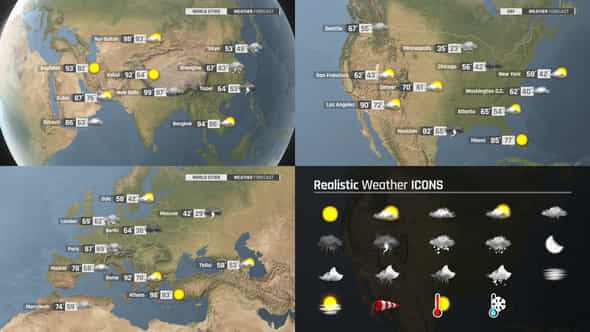 World Weather Forecast - VideoHive 40349007