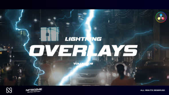 Lightning Overlays Vol 09 For Davinci Resolve - VideoHive 50457062