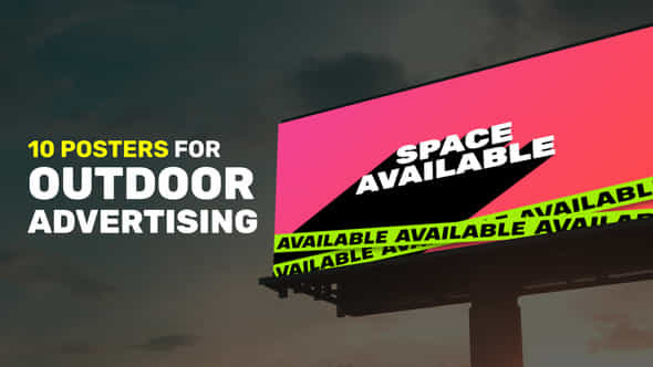 Billboard Outdoor Advertising Posters - VideoHive 42263252