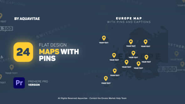 Flat Design Maps - VideoHive 36295156