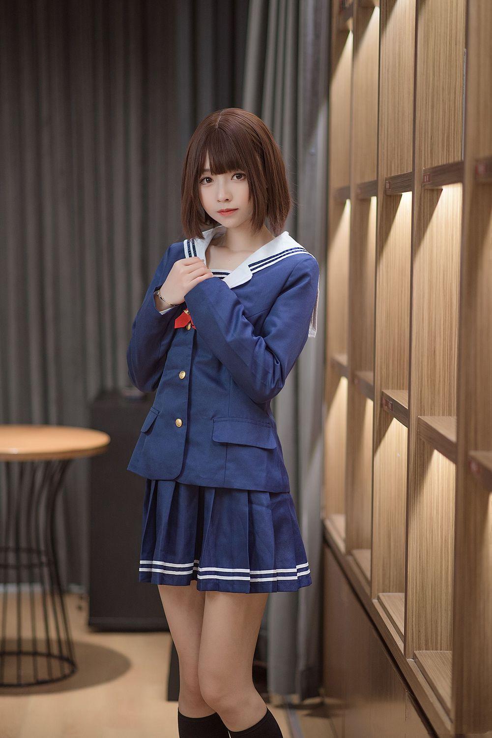 [福利女神cosplay] 大大卷卷小卷 - 加藤惠校服(16)