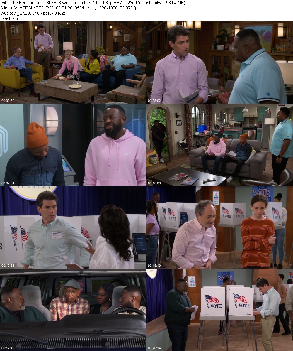 The Neighborhood S07E03 Wecome to the Vote 1080p HEVC x265-MeGusta