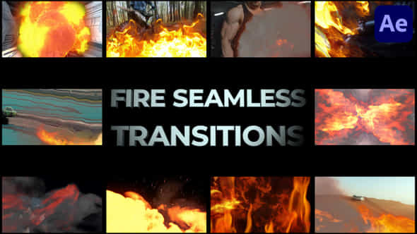 Fire Seamless Transitions - VideoHive 39590232