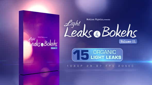 Light Leaks and Bokehs Vol - VideoHive 9822840