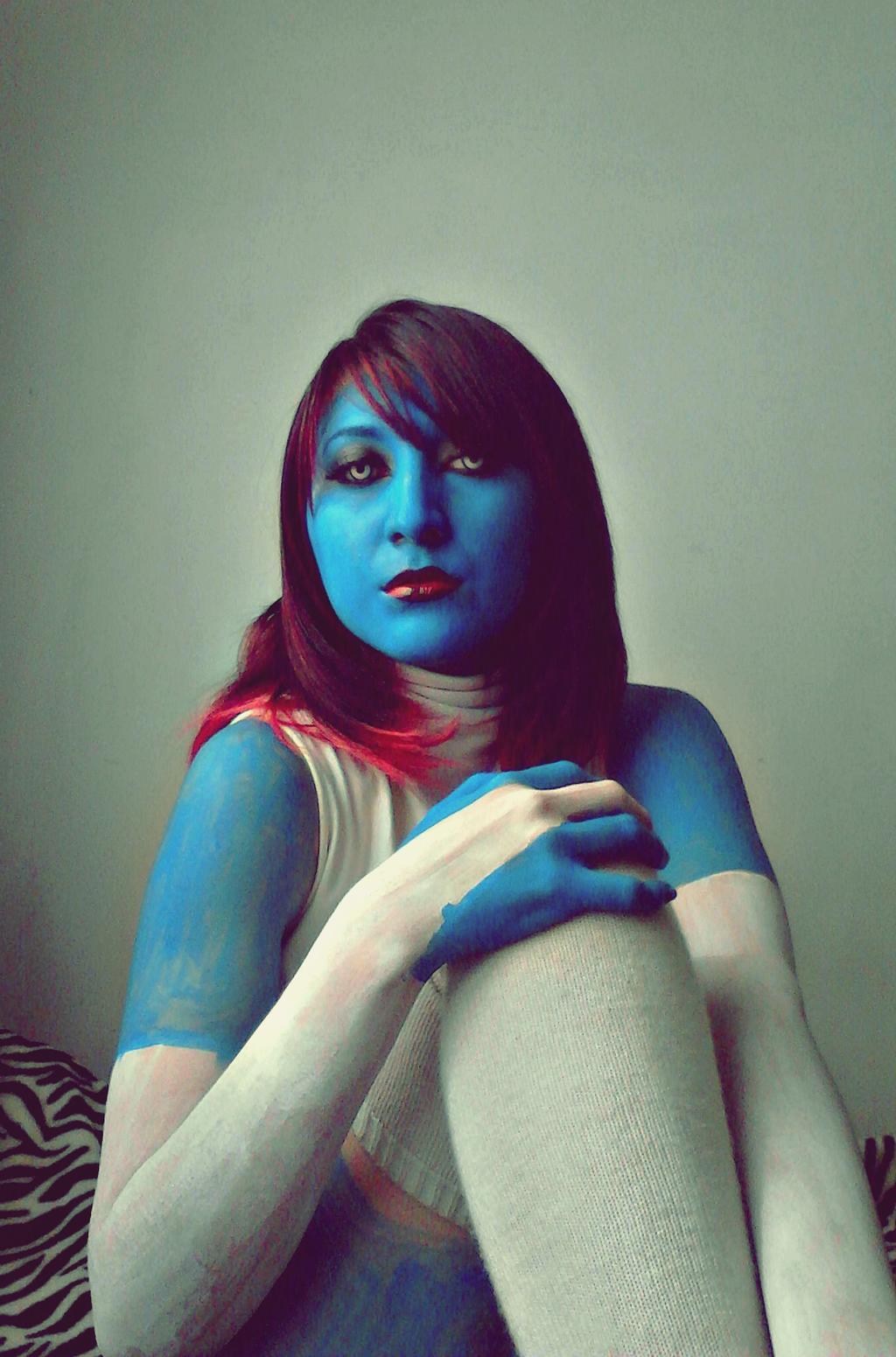 Mystique Cosplay Body Paint