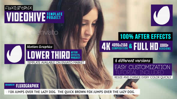 Glitch Lower Thirds Set - VideoHive 10246234