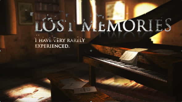 Lost Memories - VideoHive 8927922