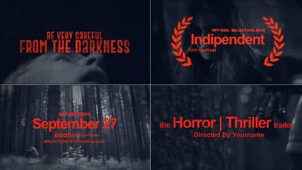 Horror Thriller Movie Trailer - VideoHive 22411668