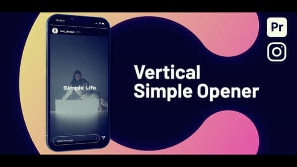 Vertical Simple Opener - VideoHive 53459889