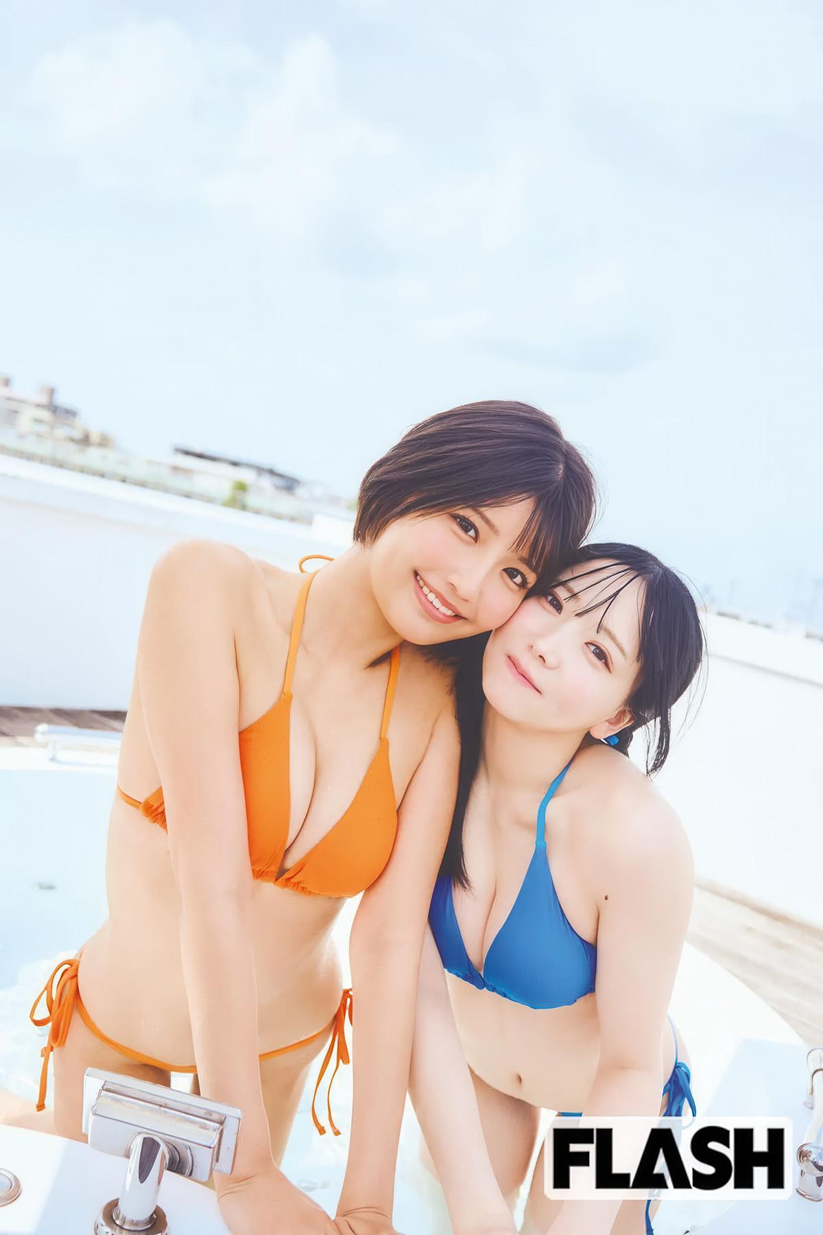 Ami Minami 南あみ, Sui Utatane うたたね翠, FLASH 2025.08.05 (フラッシュ 2025年8月5日号)(13)