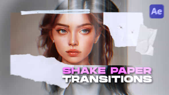 Shake Paper Transitions - VideoHive 46990744